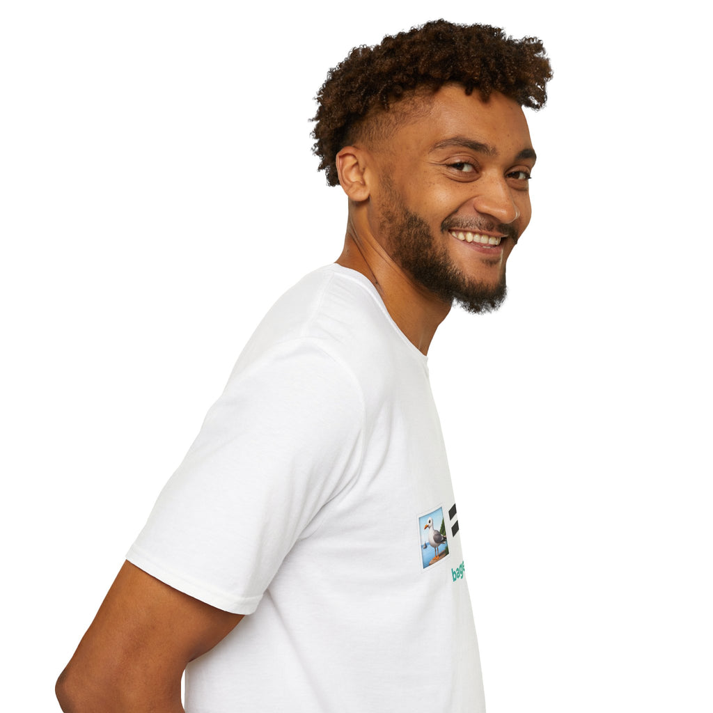 White bagel themed t-shirt