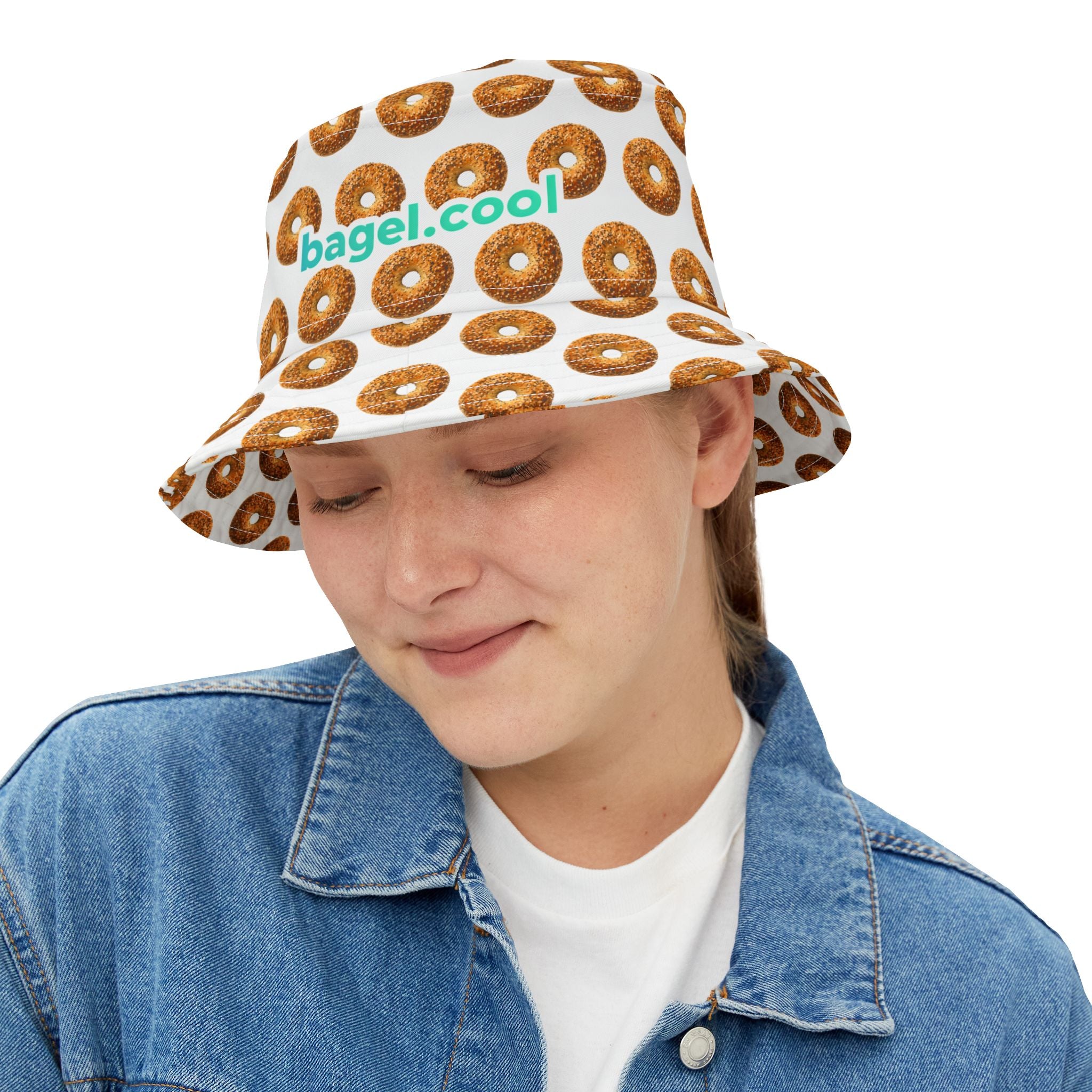Bagel Pattern Bucket Hat