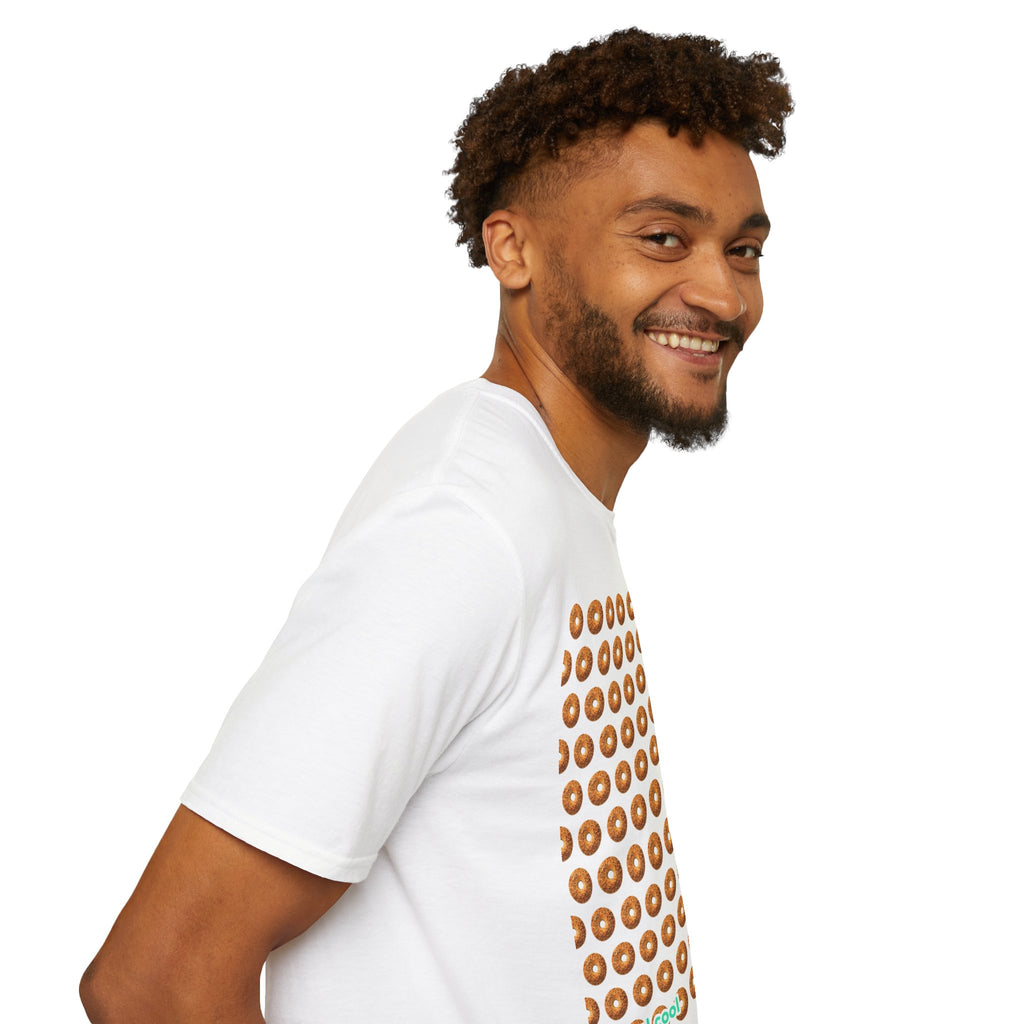 White bagel themed t-shirt