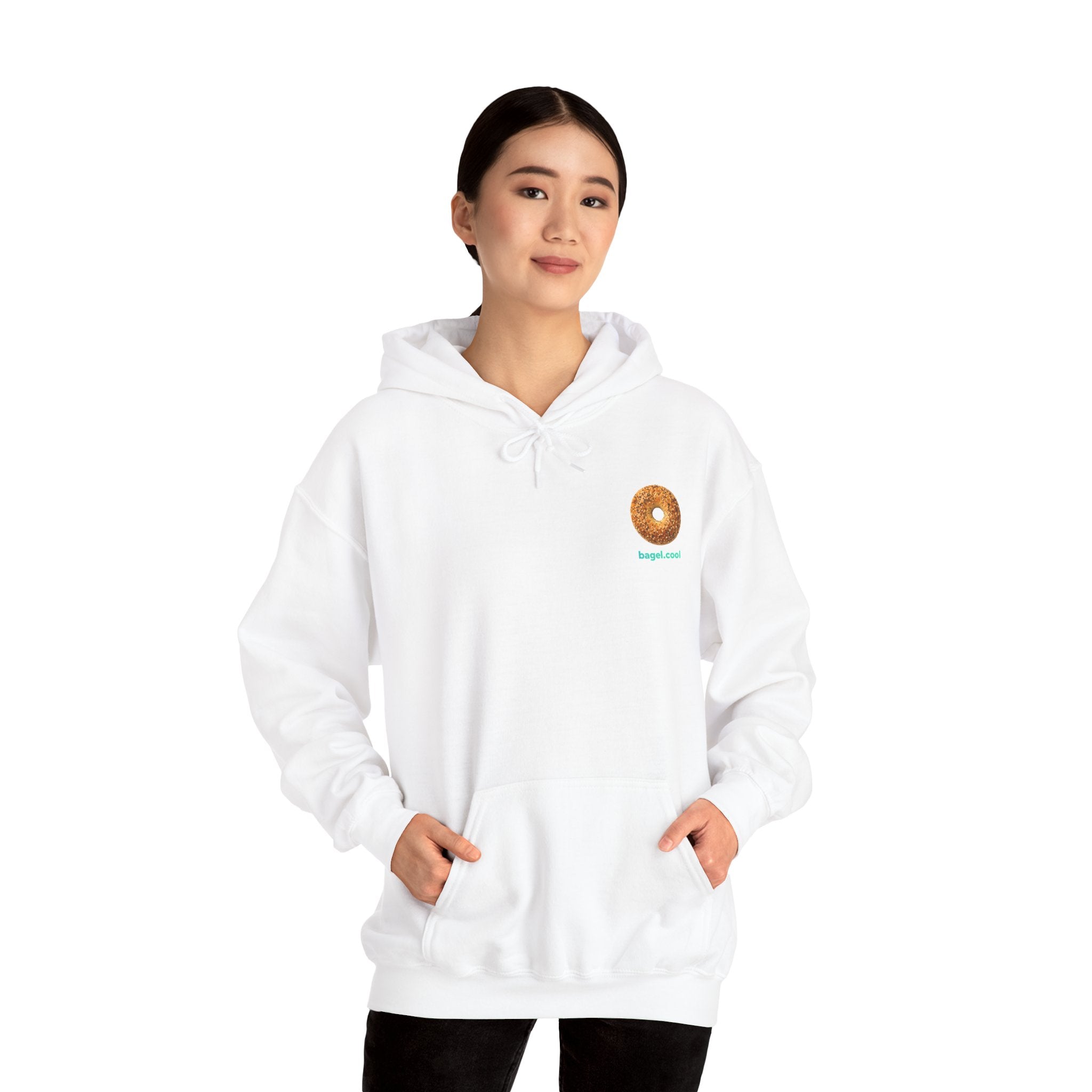 Bagel Icon Mini Unisex Heavy Blend™ Hooded Sweatshirt