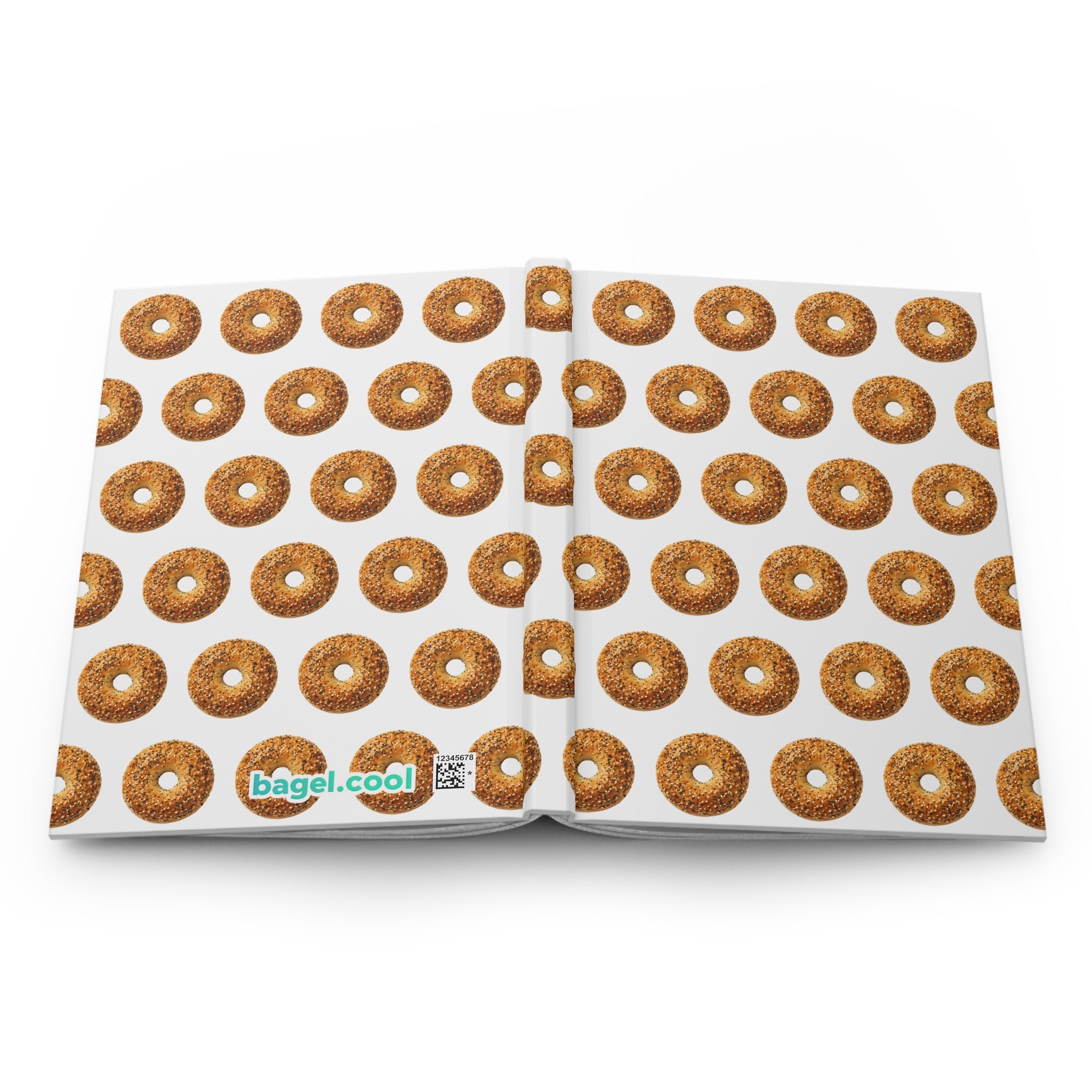 Bagel Pattern Hardcover Journal